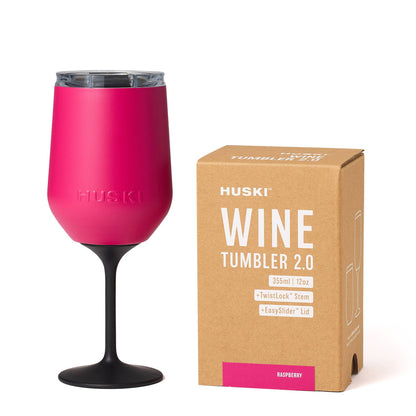 Huski Wine Tumbler, Raspberry