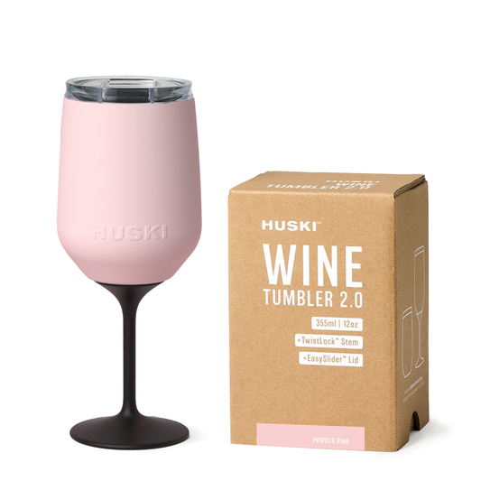 Huski Wine Tumbler 2.0, Powder Pink