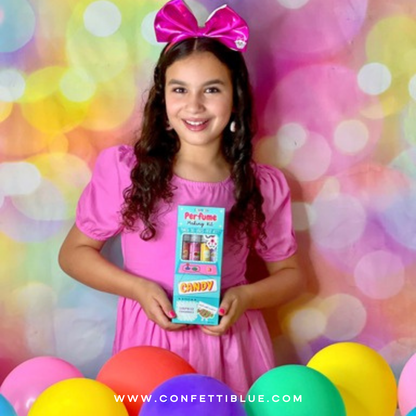 Confetti Blue Candy Scented Perfume Making Kit