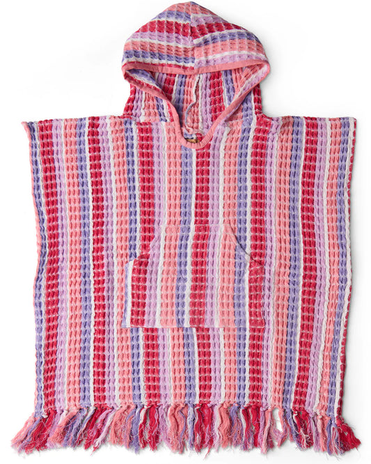Kip & Co Kids Waffle Poncho Towel, Sorbet Soirée