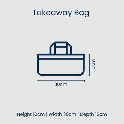 Project Ten Pty Ltd Takeaway Bag, Geo Floral