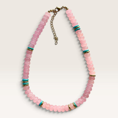 Mosk Melbourne Necklace, Rosé Riviera