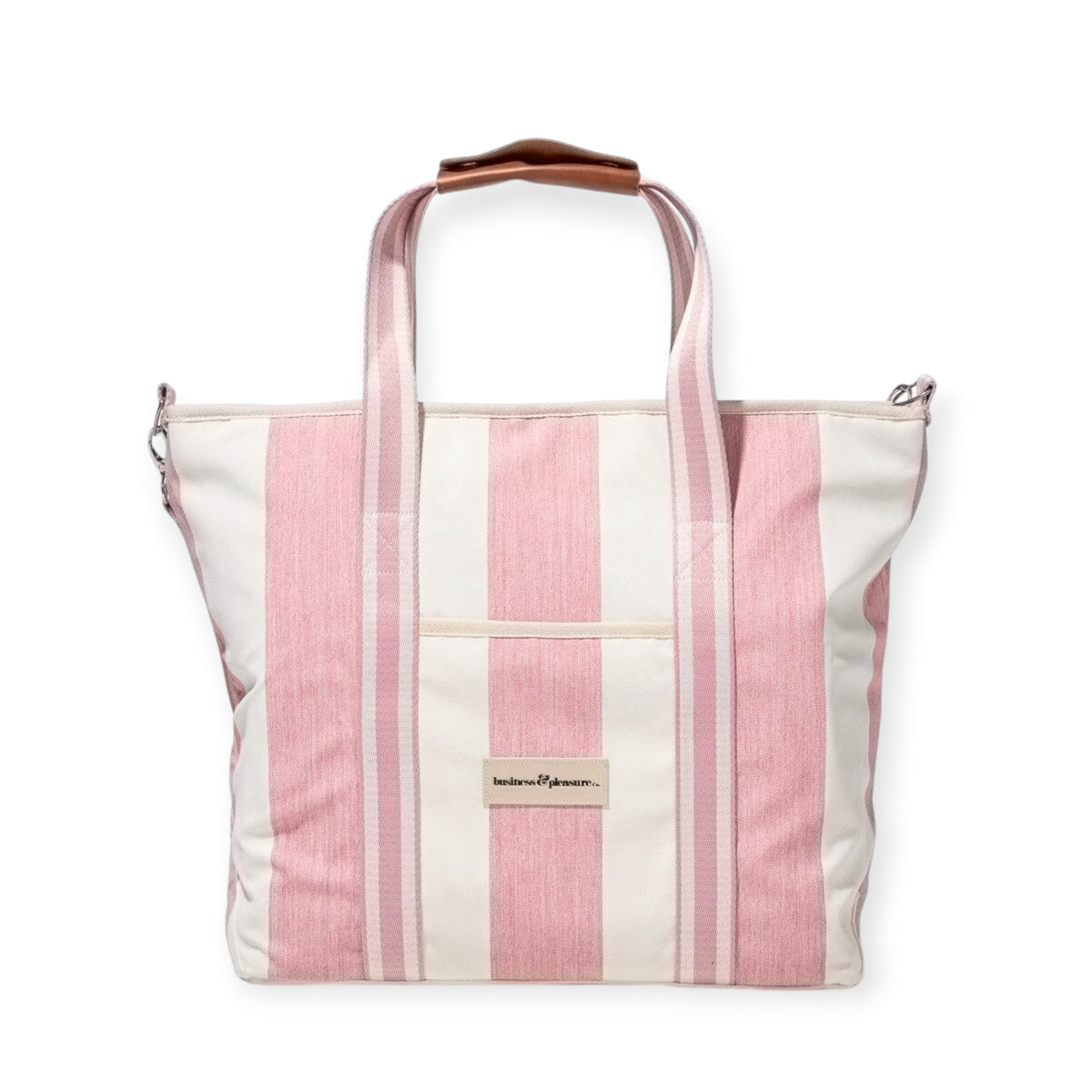 Business and Pleasure The Cooler Tote Bag, Crew Pink Stripe