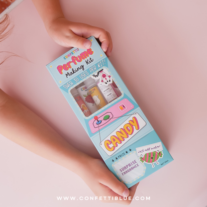 Confetti Blue Candy Scented Perfume Making Kit