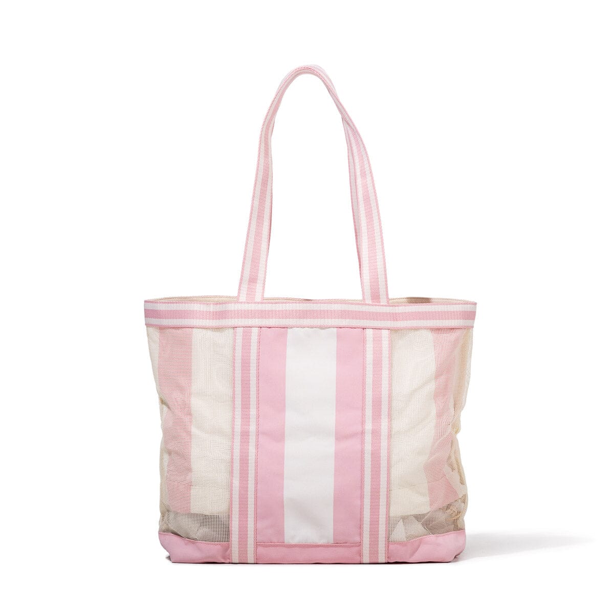 Business and Pleasure The Mesh Beach Bag, Crew Pink Stripe
