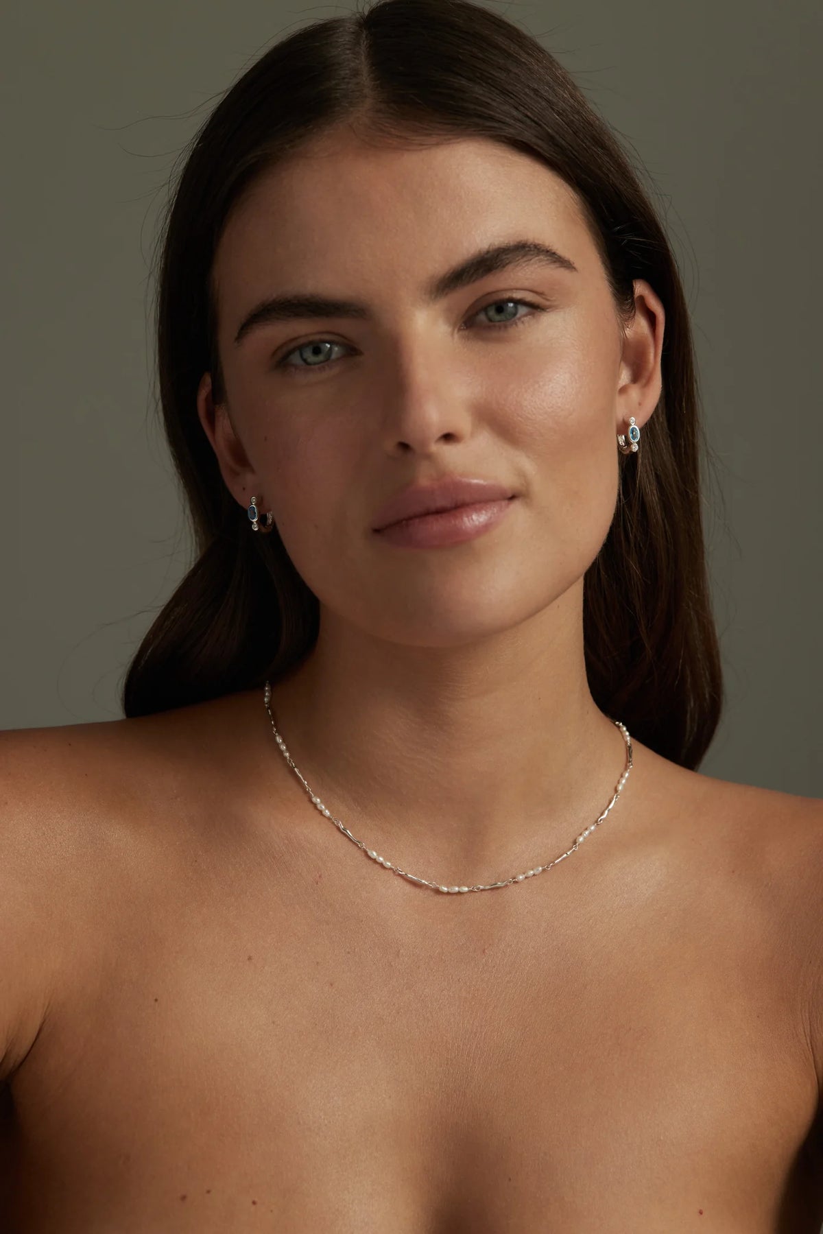 ToniMay Aphrodite Pearl Necklace, Silver