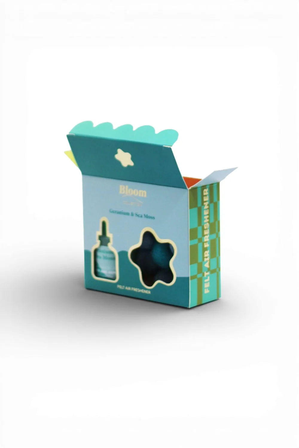 Grace and James Bloom Collection Felt Air Freshener, Geranium & Sea Moss Air