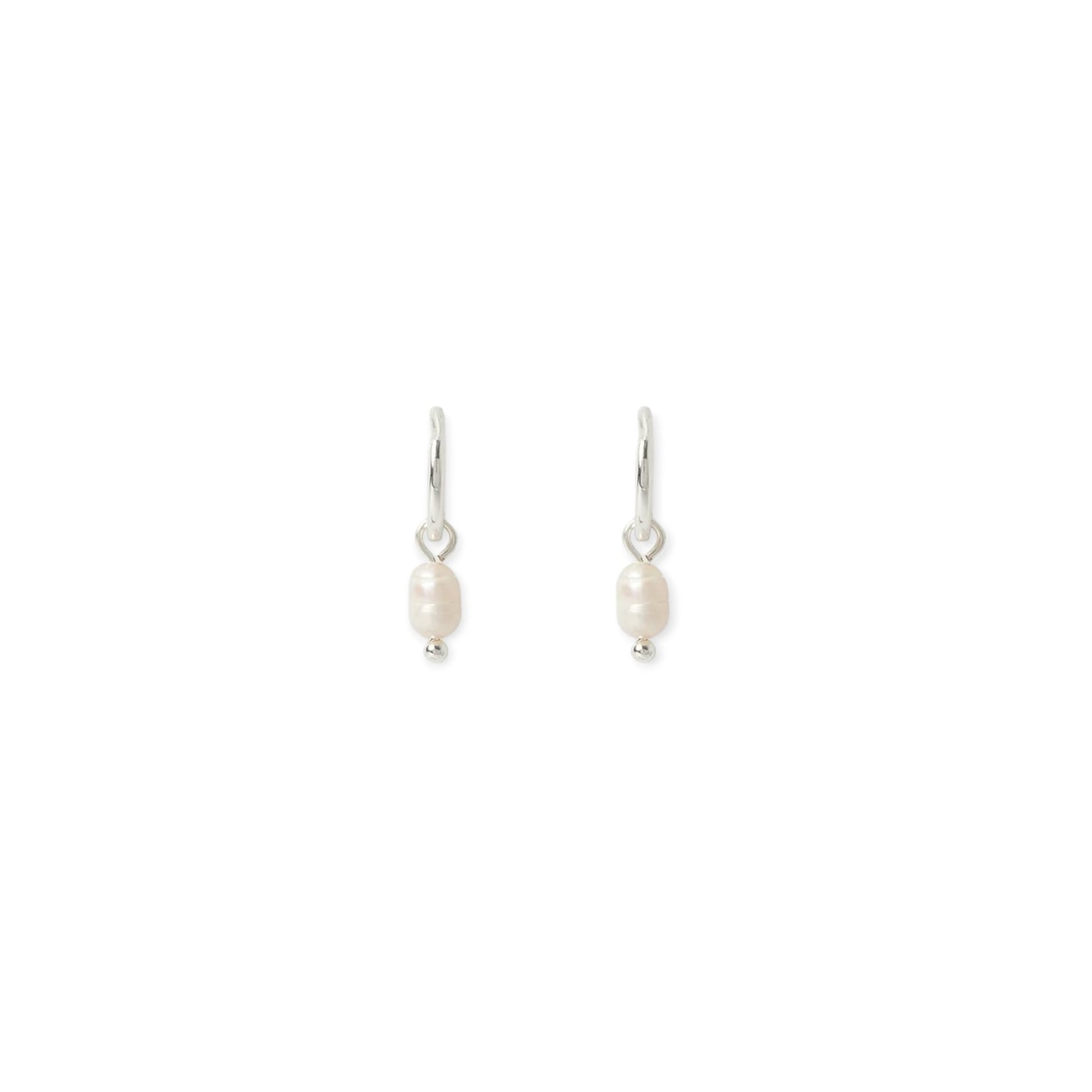 Arms Of Eve Cordelia Pearl Earrings, Silver