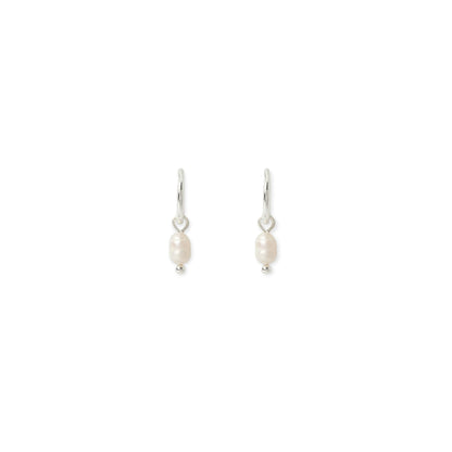Arms Of Eve Cordelia Pearl Earrings, Silver