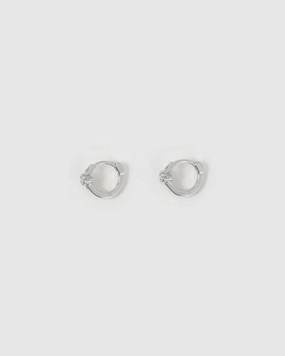 Arms Of Eve Nova Huggie Earrings, Silver