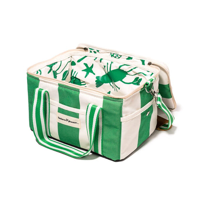 Business and Pleasure The Premium Cooler Bag, Crew Canyon Green Stripe