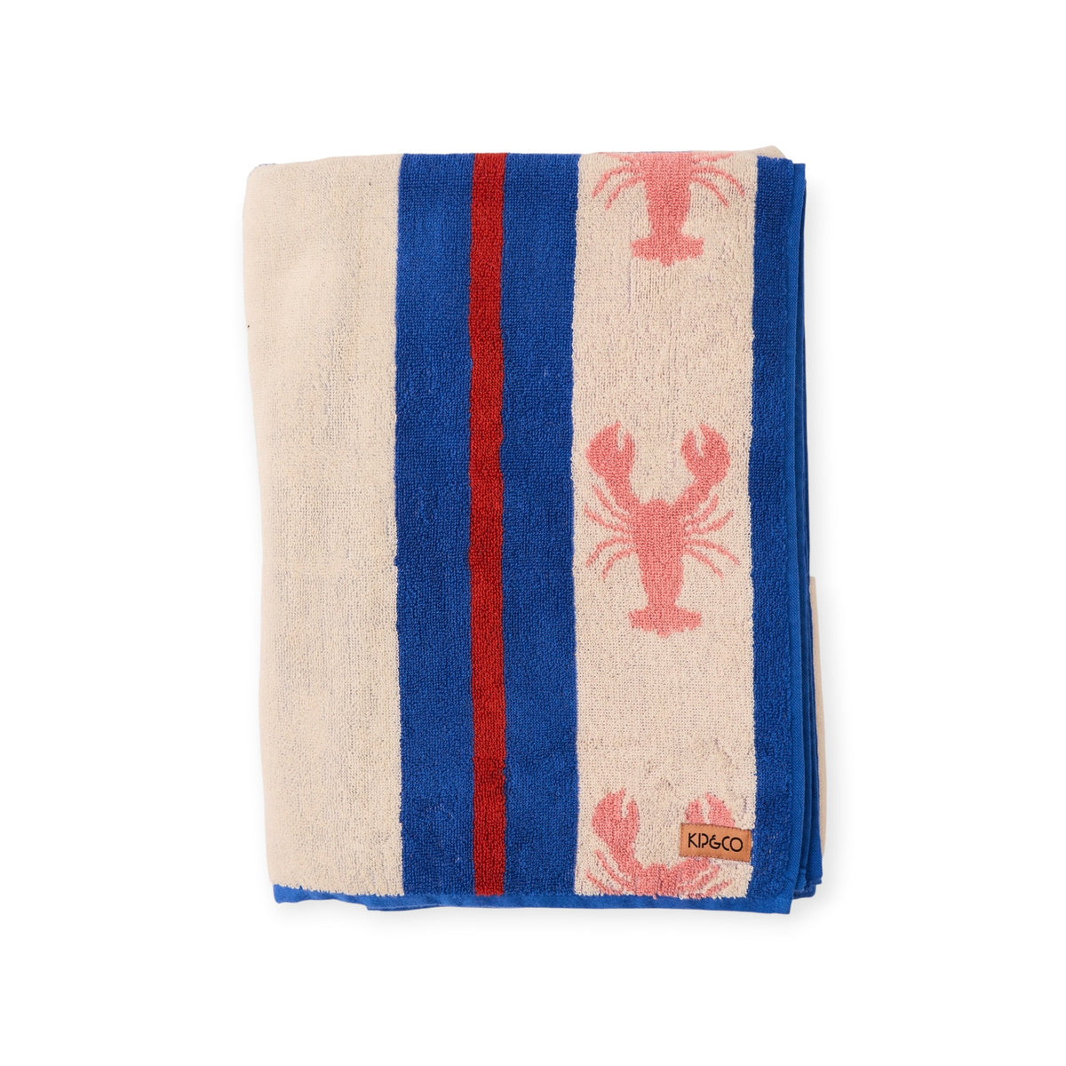 Kip & Co Terry Beach Towel, Lobster Fan Club