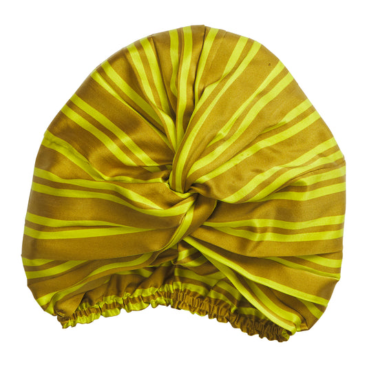 Sage & Clare Taylor Silk Hair Turban, Olive