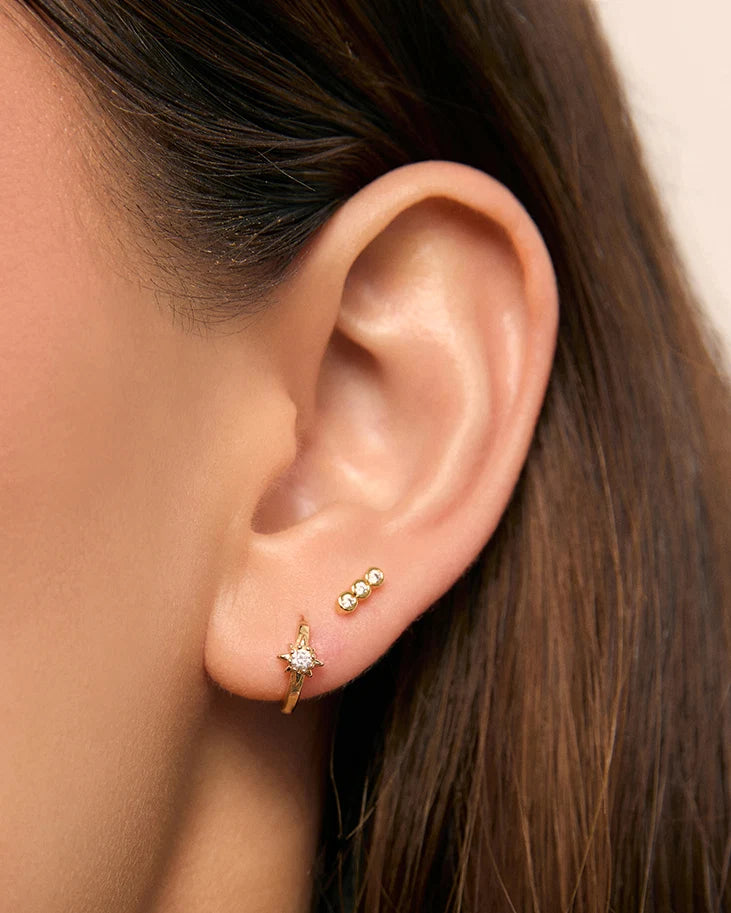 Arms Of Eve Caitlin Flat Back Earrings, Gold