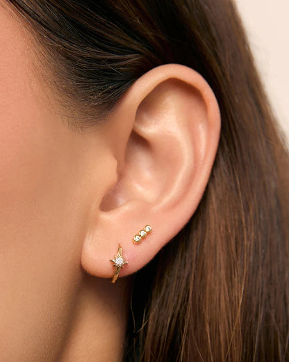 Arms Of Eve Caitlin Flat Back Earrings, Gold