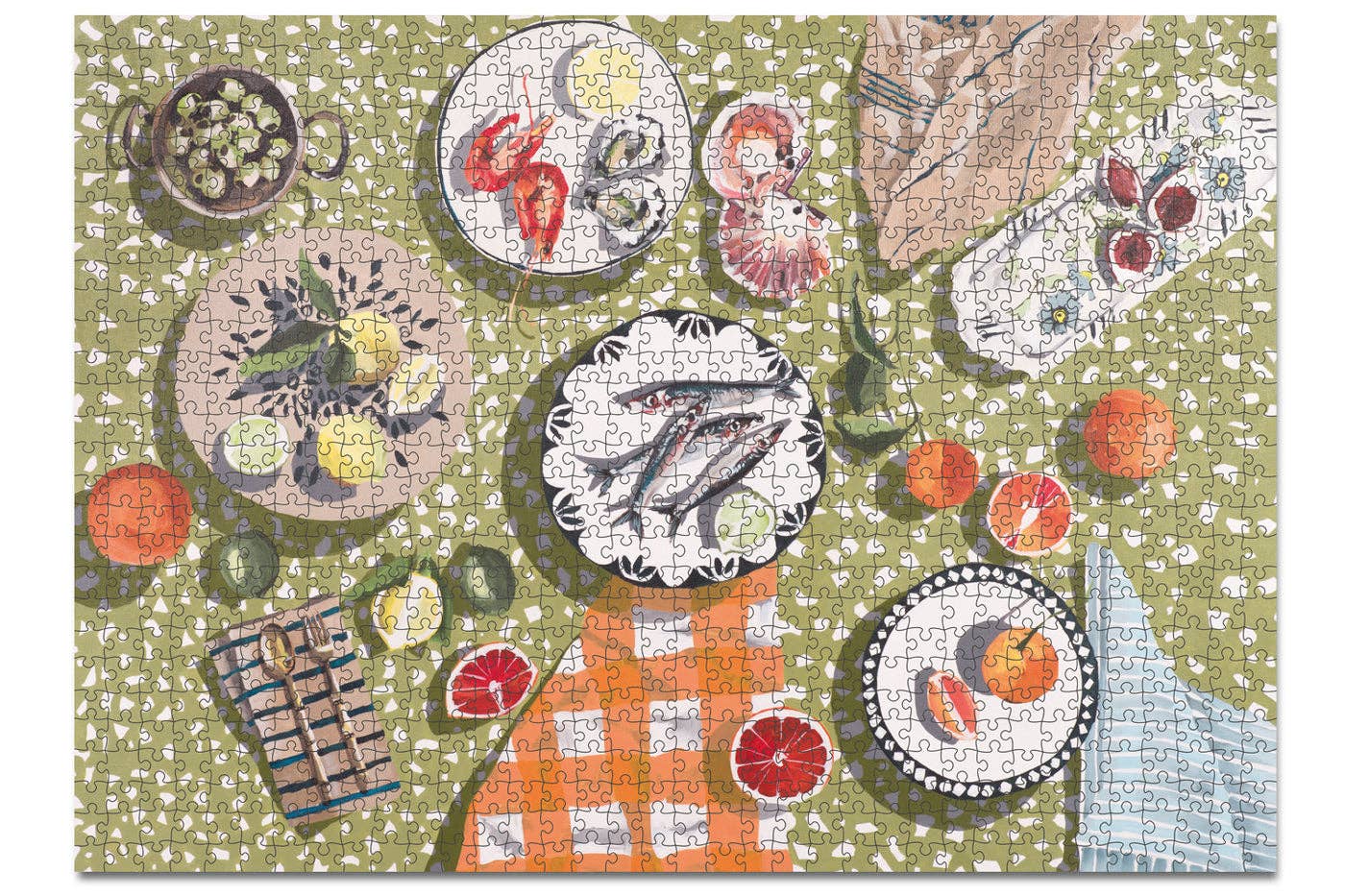 Journey Of Something 1000 Piece Puzzle, Table by the Sea