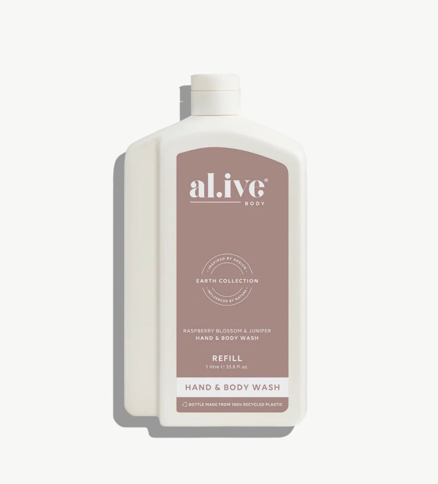 Al.ive Hand & Body Wash Refill, Rasberry Blossom & Juniper