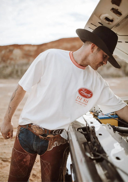 FAR MER. by Whitney Box Tee Tshirt, Big Red