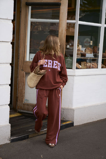 Ceres Life Isla Oversized Slouchy Crew, Burnt Toffee
