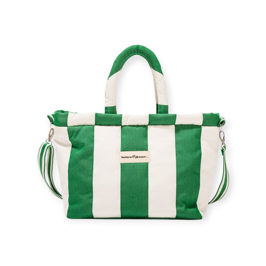 Business and Pleasure The Cloud Cooler Tote Bag, Crew Canyon Green Stripe
