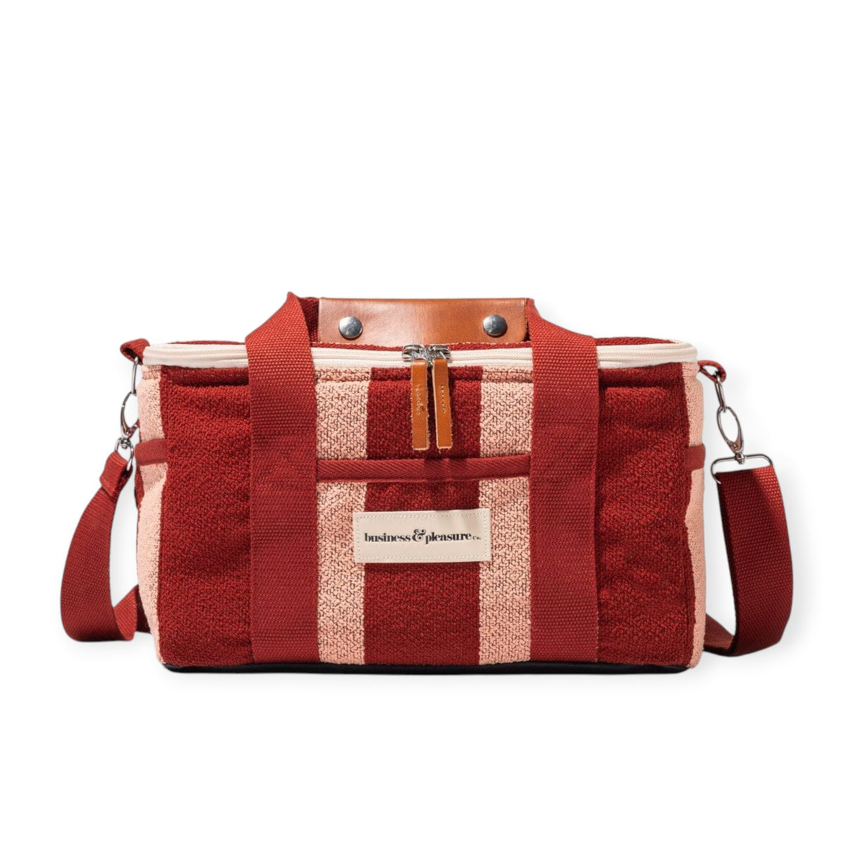 Business and Pleasure The Premium Cooler Bag, Terra Terracotta Stripe