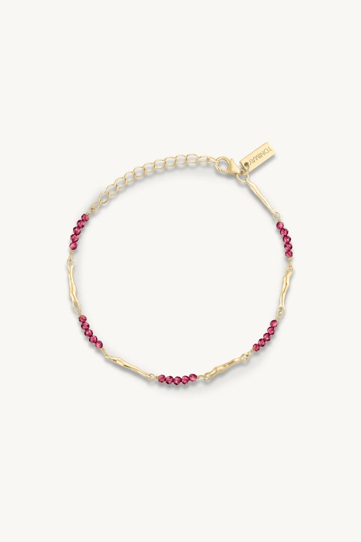 ToniMay Aphrodite Rhodolite Bracelet, Gold