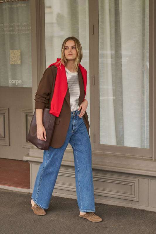 Ceres Life Evie Wide Leg Jean, Fresh Indigo