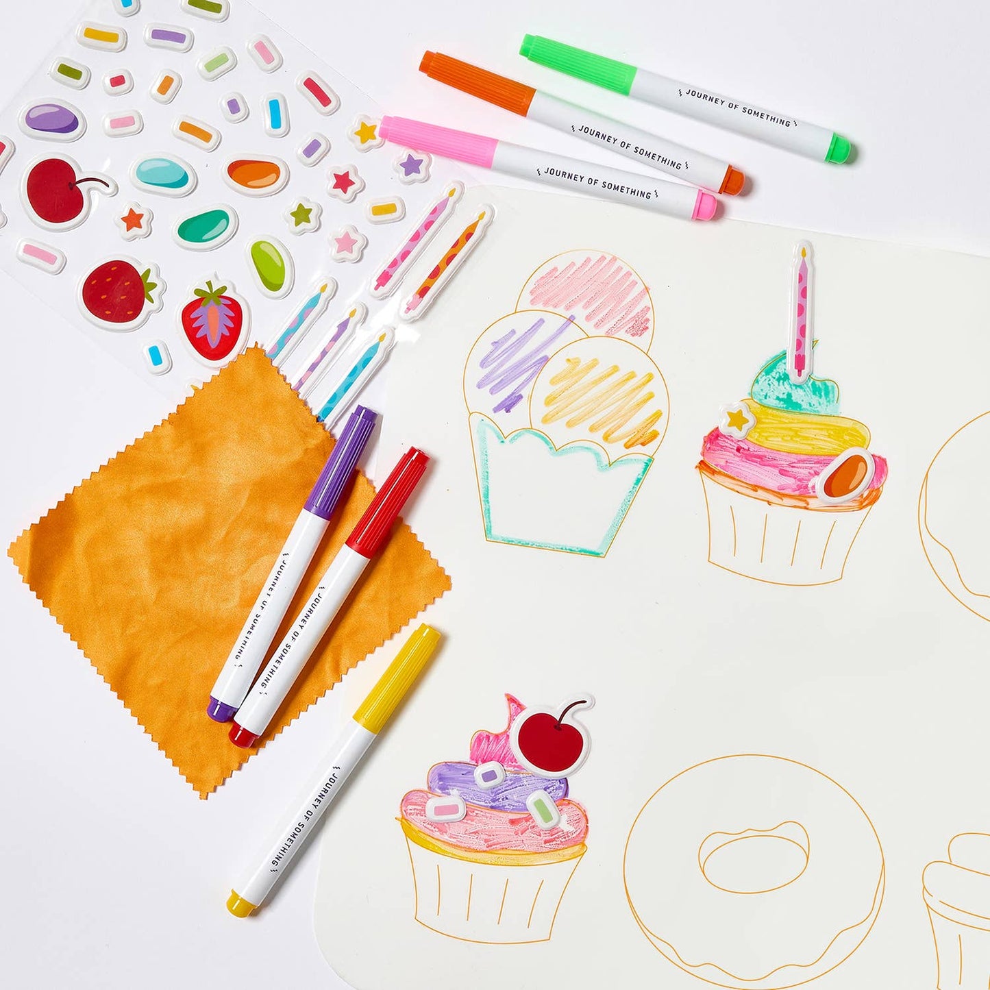 Journey Of Something Wipeable Silicone Colouring Mat, Sweet As