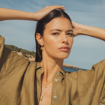 Agapée Lysia Dark Green Earrings