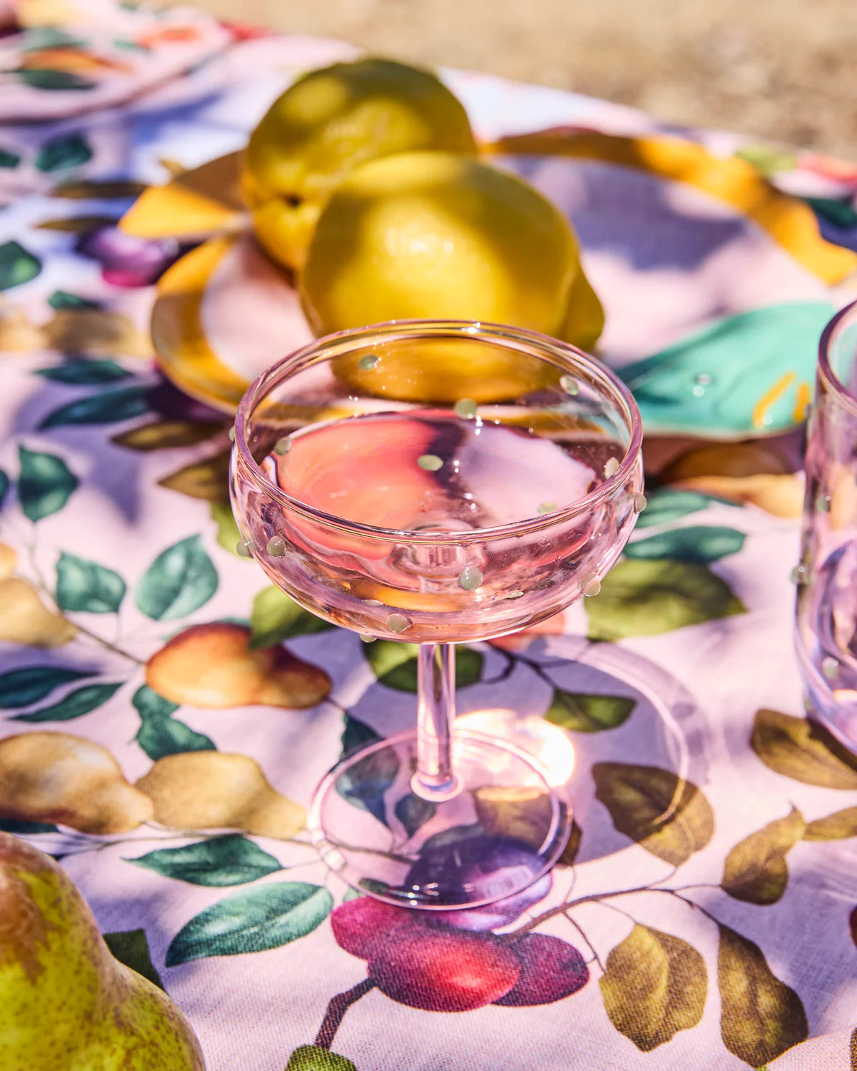 Kip & Co Mint Chip Champagne Glass, 2 Piece Set