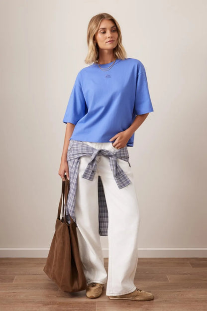 Ceres Life Phoebe Premium Tee, Vintage Blue
