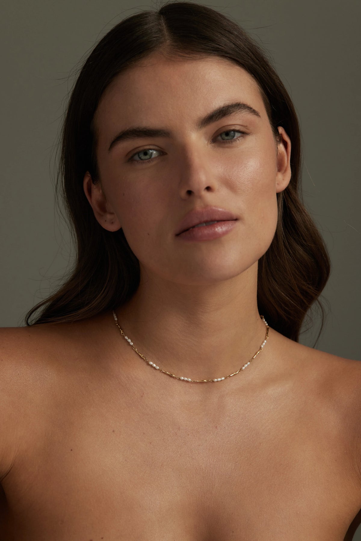 ToniMay Aphrodite Pearl Necklace, Gold