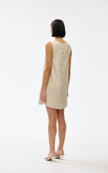 Kinney Luca Dress, Gold Lustre