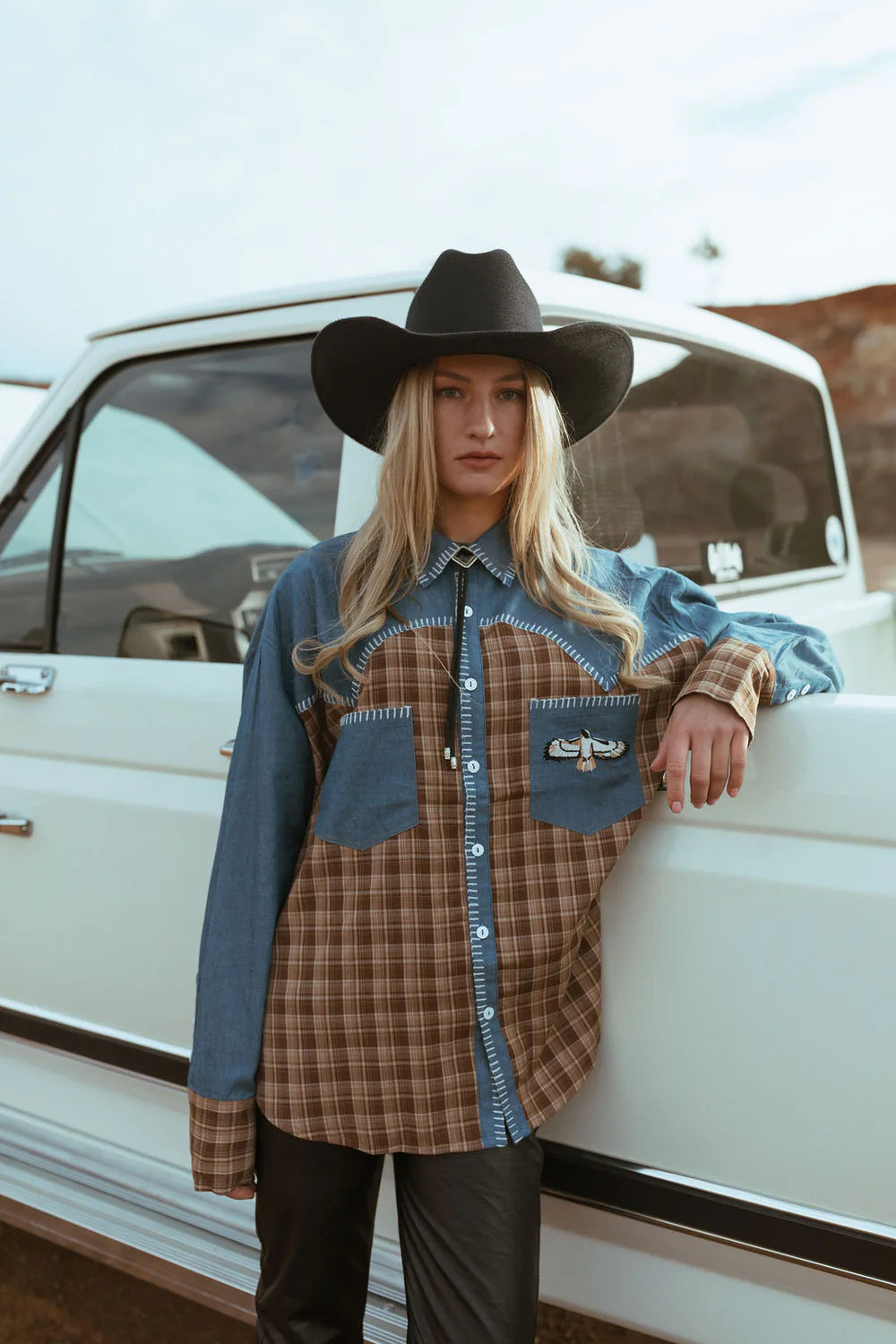 FAR MER. by Whitney Texas Yoke Button Up Shirt