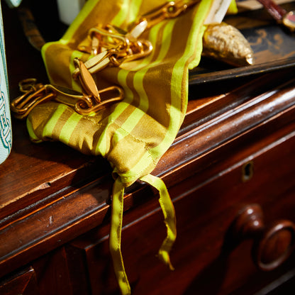 Sage & Clare Taylor Silk Hair Turban, Olive