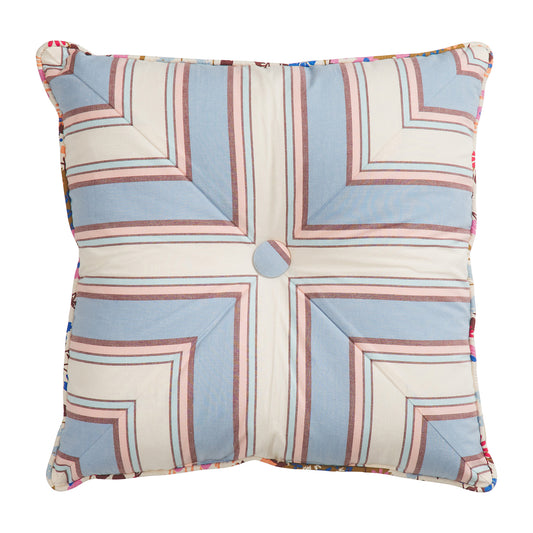 Sage & Clare Samode Stripe Cushion, Blue Jean