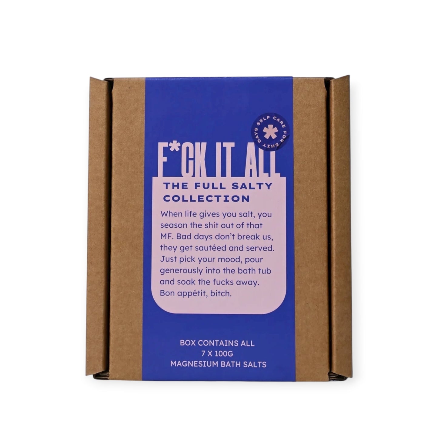 Salty Vibes Bath Salts, F**k It All Soak Box