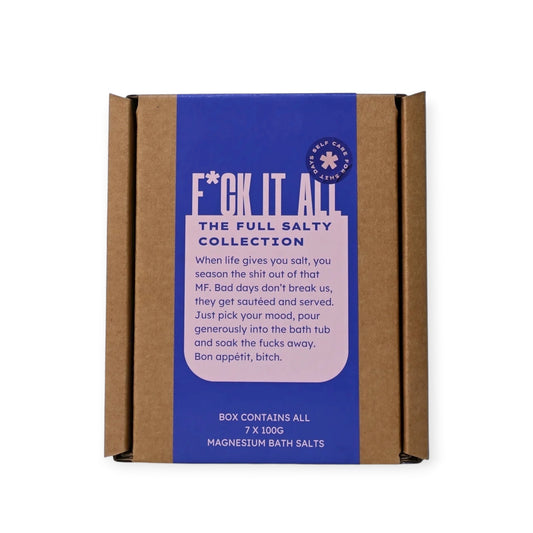 Salty Vibes Bath Salts, F**k It All Soak Box