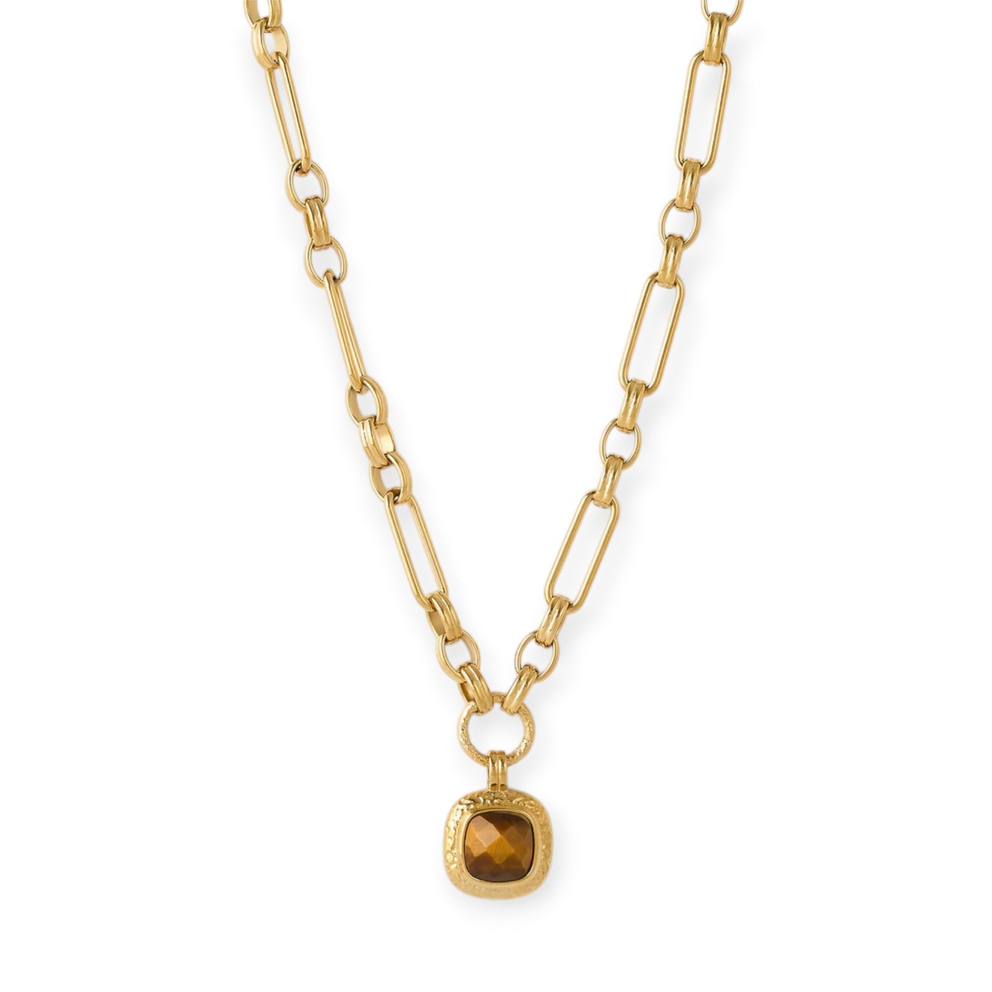 Arms Of Eve Mason Necklace, Gold & Tigers Eye