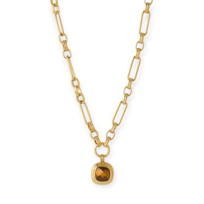 Arms Of Eve Mason Necklace, Gold & Tigers Eye