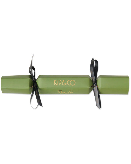 Kip & Co Bon Bon Eye Mask, Moss Velvet