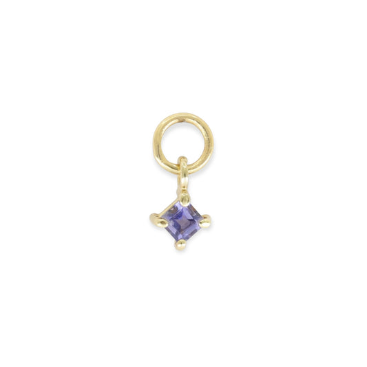 ToniMay Petite Iolite Earring Charm, Gold