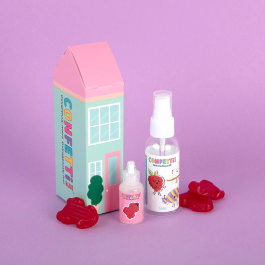 Confetti Blue Red Frogs Mini Perfume Making Kit