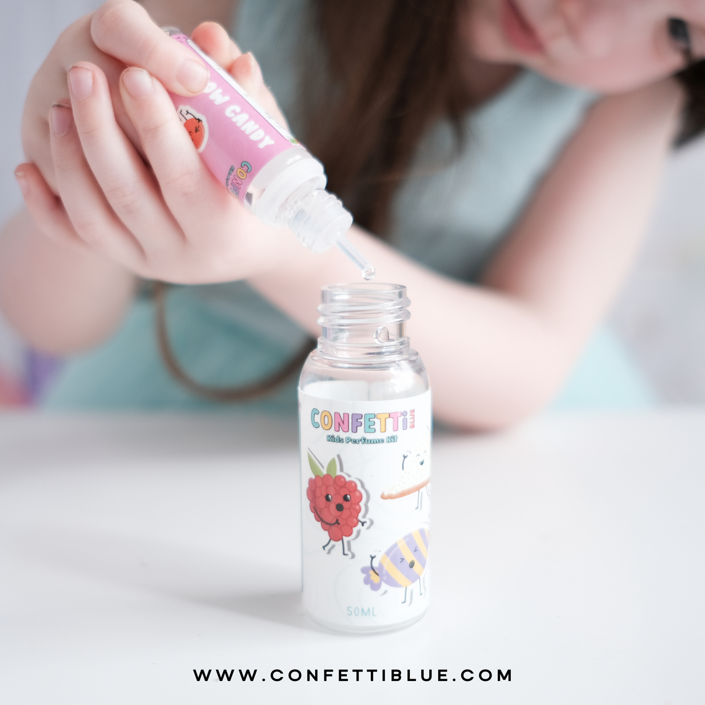 Confetti Blue Candy Scented Perfume Making Kit