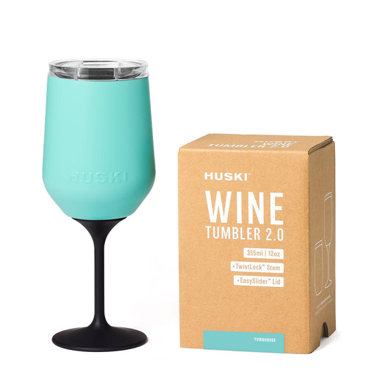 Huski Wine Tumbler, Turquoise