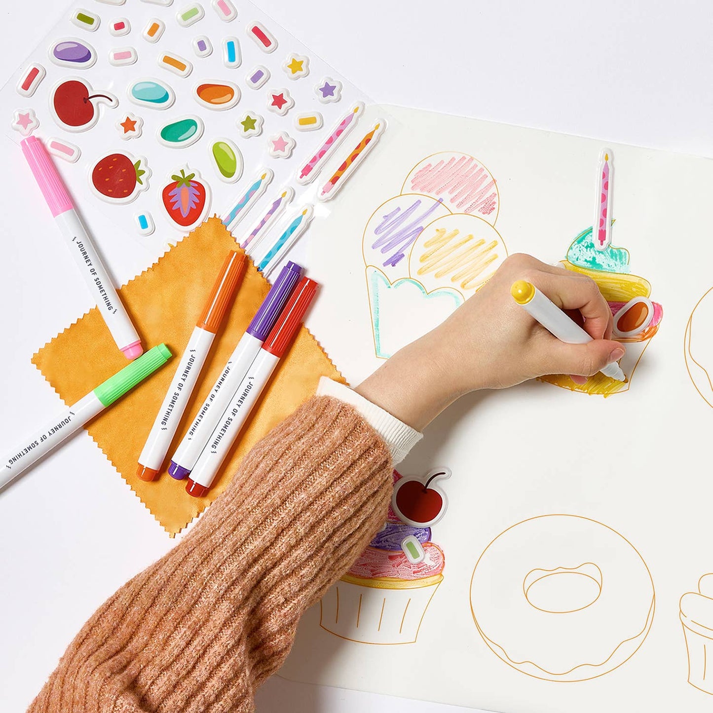 Journey Of Something Wipeable Silicone Colouring Mat, Sweet As