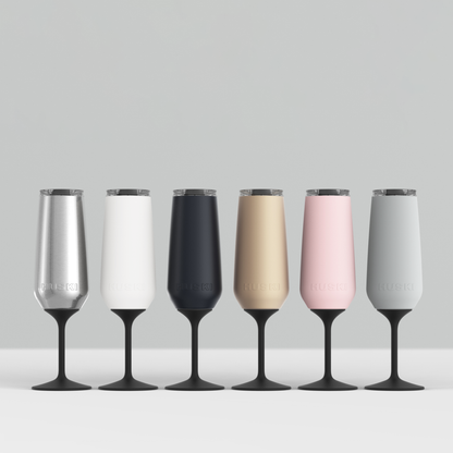 Huski Champagne Flute, Raspberry