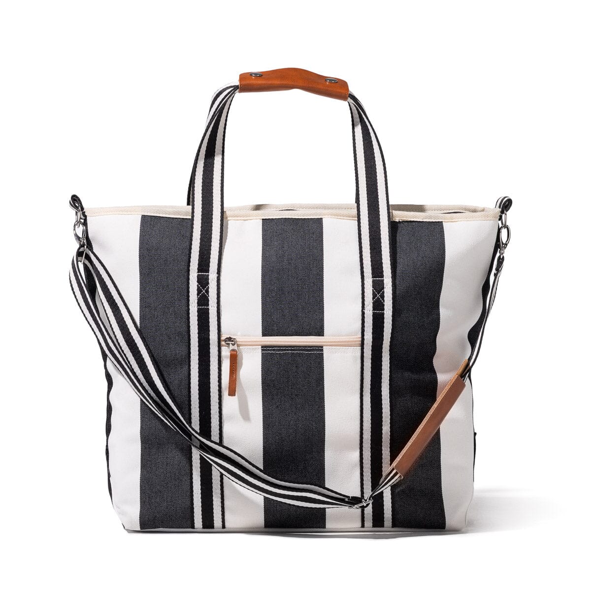 Business and Pleasure The Cooler Tote Bag, Crew Vintage Black Stripe