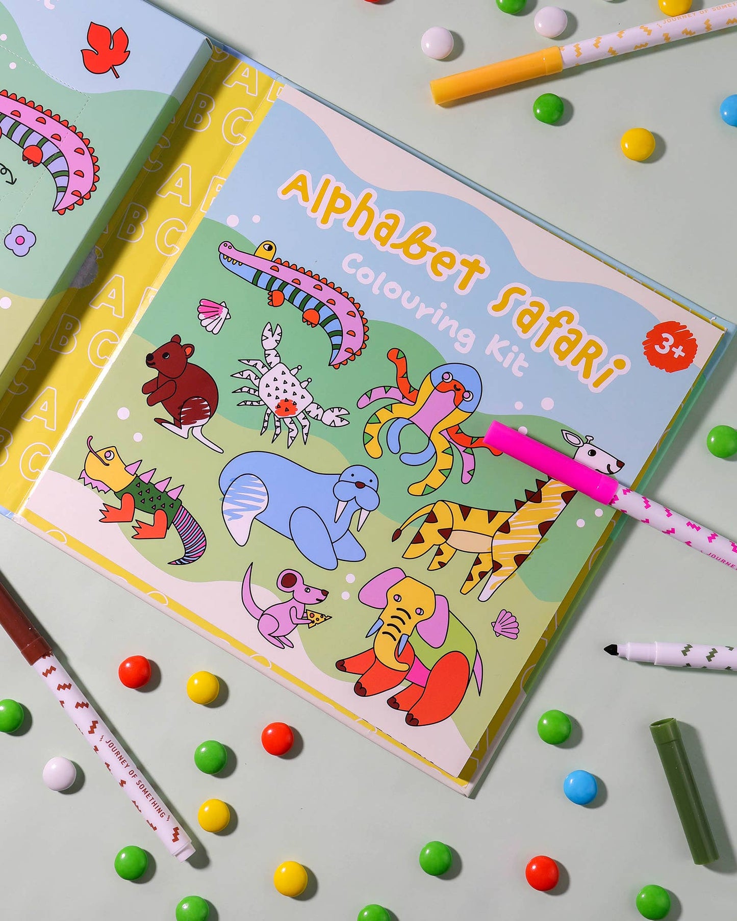 Journey Of Something Colouring Kit, Alphabet Safari