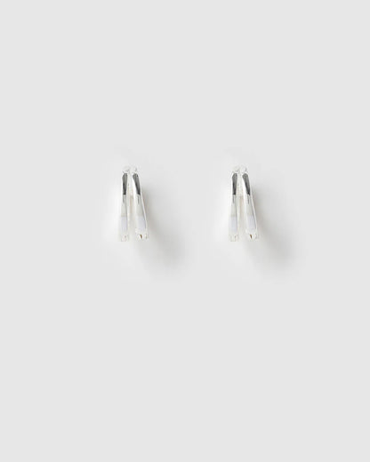 Arms Of Eve Jean Huggie Earrings, Silver